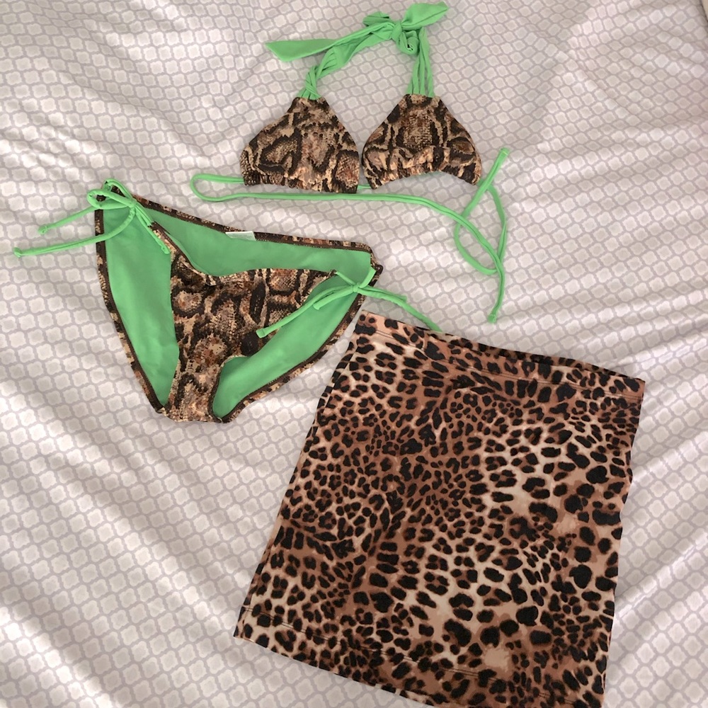 Wet Seal Leopard Bikini Set